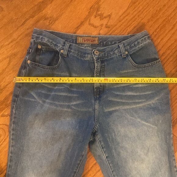 Coco Ankle length or roll up jeans, wide, leg, high waist, size 14 W - Picture 8 of 12